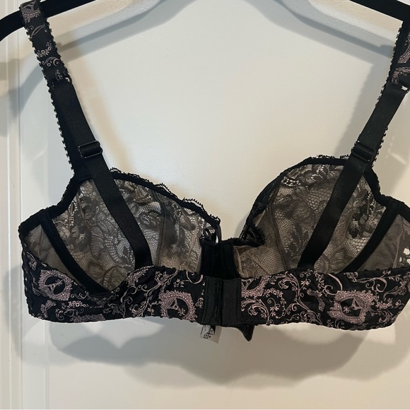 Aubade Paris Black Lace Bra, 34D - Picture 5 of 8